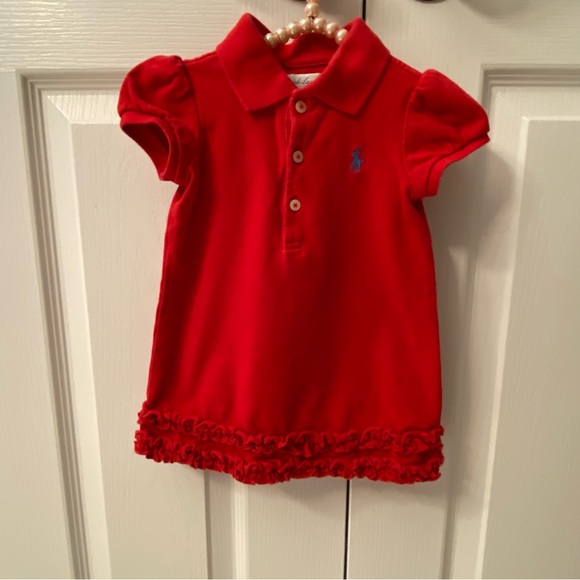 Ralph Lauren 9 Months Ruffled Polo Dress - Picture 3 of 7